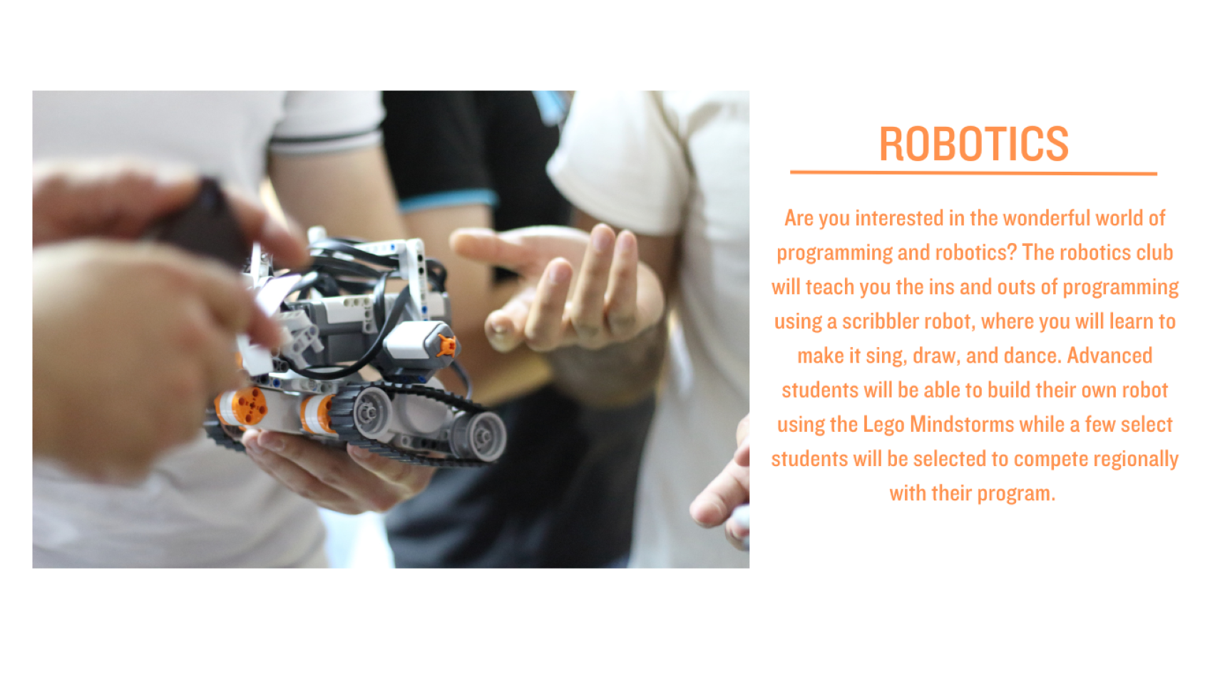 Robotics will teach you about programming. 